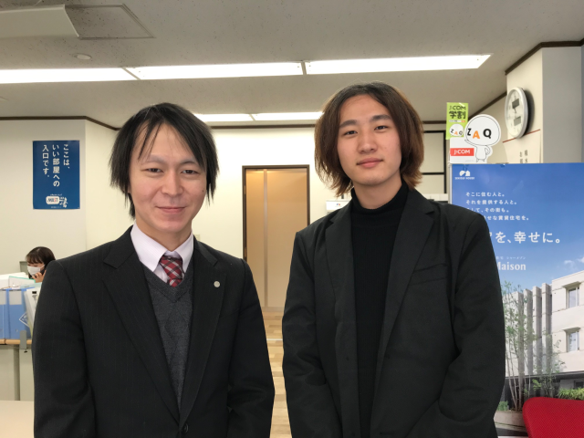 部屋の広さ、キレイさが決め手!