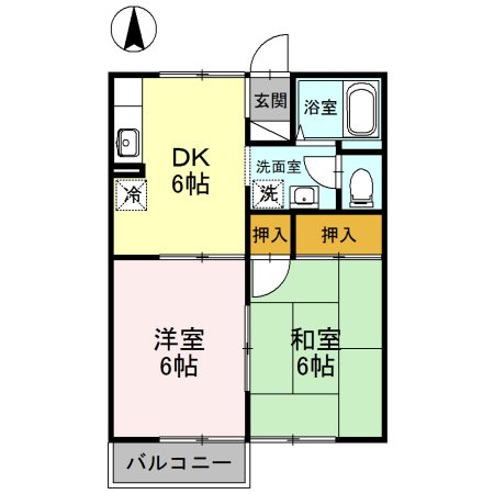 ウエストシティ　Ⅰ 間取り図