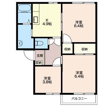 ウィンハイツD 間取り