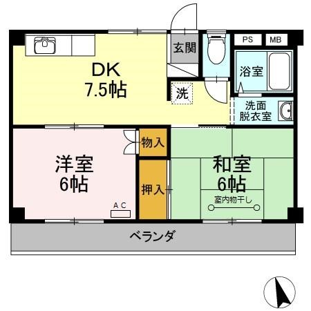 シャトー志美津 間取り