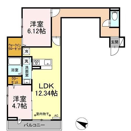 アヴァンス千住緑町 間取り