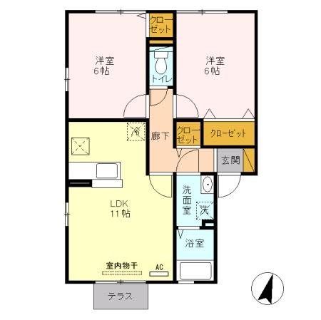 パルティール　Ⅱ 間取り