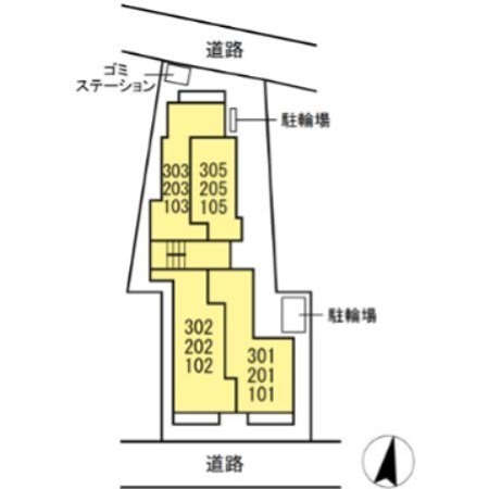 アヴァンス青井 地図（共通）