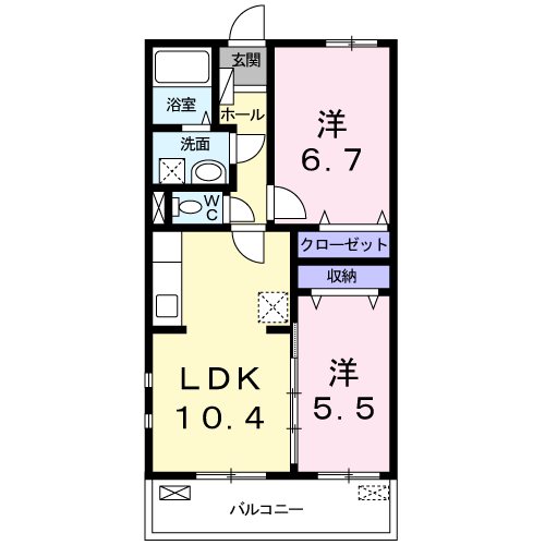 アサヒ・レジデンス Ⅰ 間取図