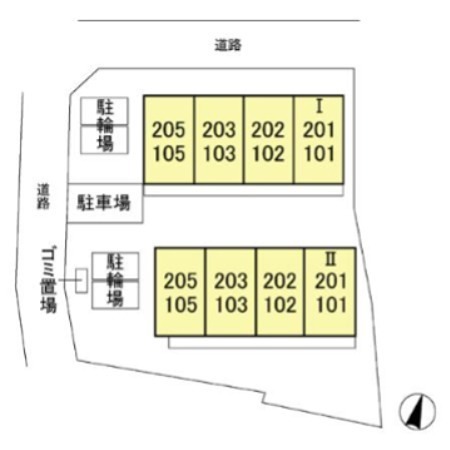 ジュネス西新井Ⅰ 地図（共通）