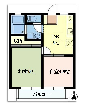 セゾン谷塚　 間取り