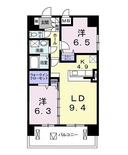 プリムヴェール金町 間取り