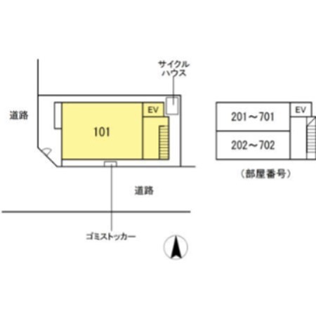 ヴィラレガーロ 地図（共通）