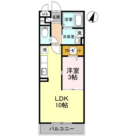 ヴェルドミール　Ⅰ 間取り