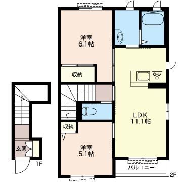 アンソレイエ 間取り