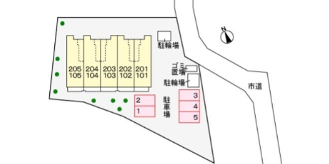 アルカンシエル 駐車場