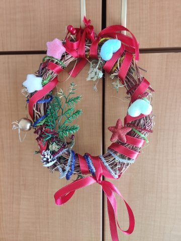 ✿あさがおでリース作り✿